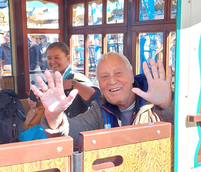 Herr Schäfer fährt Riesenrad